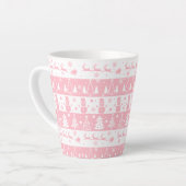 Niedlich Pink Weihnachten Wintergeschenke Milchtasse (Linke Ecke)