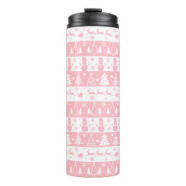 Niedlich Pink Weihnachten Wintergeschenke Thermosbecher