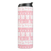Niedlich Pink Weihnachten Wintergeschenke Thermosbecher (Nach links gedreht)