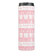 Niedlich Pink Weihnachten Wintergeschenke Thermosbecher (Rückseite)