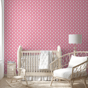 Niedlich Pink Weihnachtsbaum Muster Kids Kinderzim Tapete