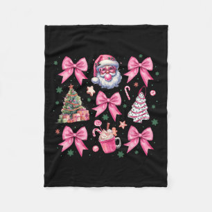 Niedlich Pink Weihnachtscoquette Bow Santa Hot Coc Fleecedecke