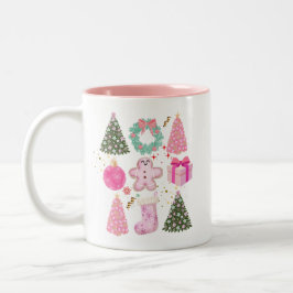 Niedlich Pink Weihnachtsgeschenk Frauen Elegant Mo Zweifarbige Tasse