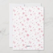 Niedlich Pink White Retro Weihnachten (Rückseite)