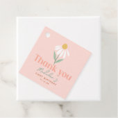 Niedlich Pink Wildblume Daisy Girls Geburtstag Geschenkanhänger (Beispiel)