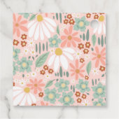 Niedlich Pink Wildblume Daisy Girls Geburtstag Geschenkanhänger (Rückseite)