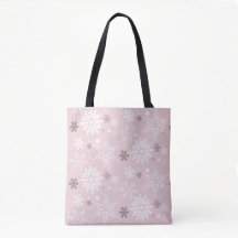 Niedlich Pink Winter Snowflake Urlaubssaison