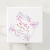 Niedlich Pink Winter Wonderland Kinderdusche Schne Geschenkanhänger (Beispiel)