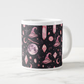 Niedlich Pink Witchy Jumbo-Tasse (Vorderseite Rechts)