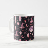 Niedlich Pink Witchy Kaffeetasse (Vorderseite Links)