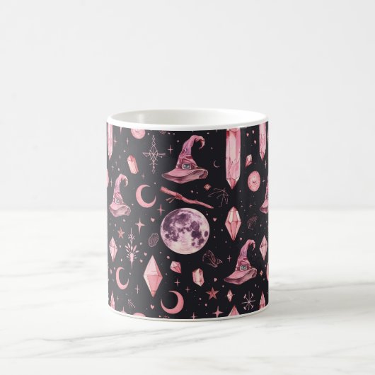 Niedlich Pink Witchy Kaffeetasse (Mittel)