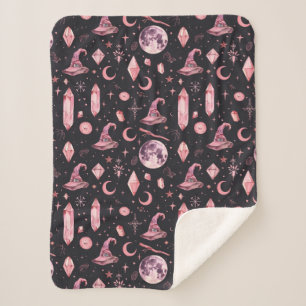 Niedlich Pink Witchy Sherpadecke