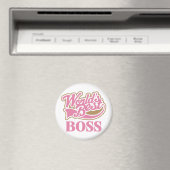 Niedlich Pink Worlds Best Boss Magnet (In Situ (Geschirrspüler))