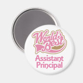 Niedlich Pink Worlds Bester Assistent Magnet (Vorderseite/Rückseite)