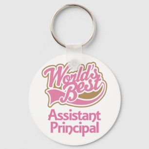 Niedlich Pink Worlds Bester Assistent Schlüsselanhänger