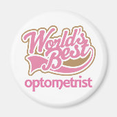 Niedlich Pink Worlds Bester Optometriker Magnet (Vorne)