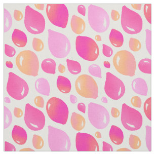 Niedlich Pink Yellow Balloon Pattern Girl Girl Kin Stoff