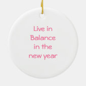 Niedlich Pink Yin & Yang Ornament (Hinten)