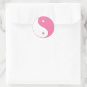 Niedlich Pink Yin Yang Sticker (Tasche)