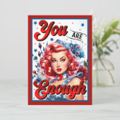 Niedlich Pinup_ Du bist genug Einladung (Stehend Vorderseite)