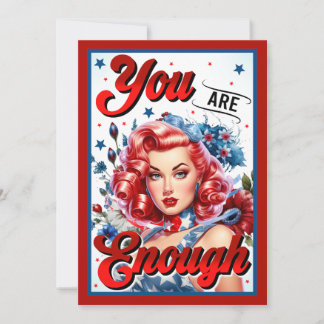 Niedlich Pinup_ Du bist genug Einladung