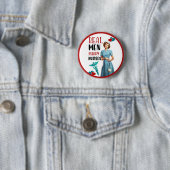Niedlich Pinup_ Real Men Heiraten Button (Beispiel)