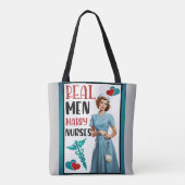 Niedlich Pinup_ Real Men Heiraten Tasche (Rückseite)
