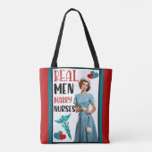 Niedlich Pinup_ Real Men Heiraten Tasche (Rückseite)