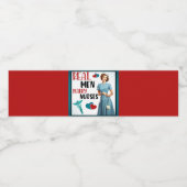 Niedlich Pinup_ Real Men Heiraten Wasserflaschenetikett (Einzelnes Label)