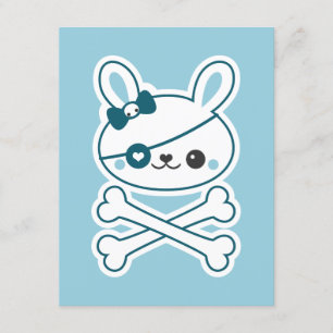 Niedlich Pirate Bunny Geburtstagsparty Einladungen