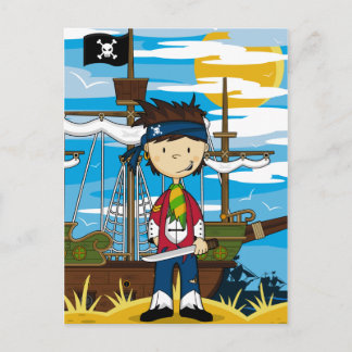 Niedlich Pirate Crewman Postcard Postkarte