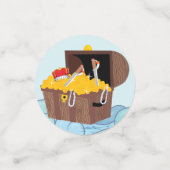 Niedlich Pirate Girl Geburtstagsboot Konfetti (Klein Vorderseite)