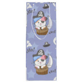 Niedlich Pirate Kitten Pattern Geschenktüte Für Weinflaschen (Rückseite)