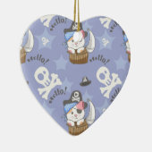 Niedlich Pirate Kitten Pattern Keramik Ornament (Rechts)