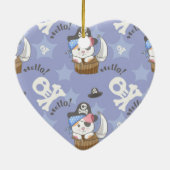 Niedlich Pirate Kitten Pattern Keramik Ornament (Hinten)