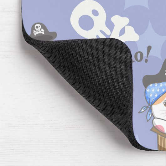 Niedlich Pirate Kitten Pattern Mousepad (Ecke)