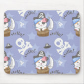 Niedlich Pirate Kitten Pattern Mousepad (Vorne)