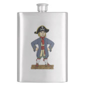 Niedlich Pirate Lad Flachmann (Vorderseite)