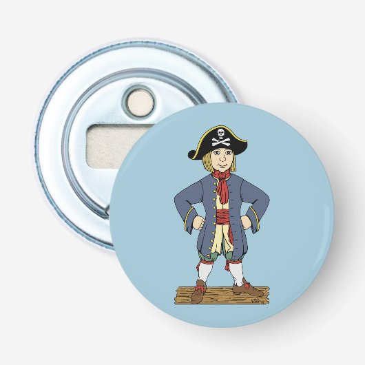 Niedlich Pirate Lad Flaschenöffner (Vorderseite)