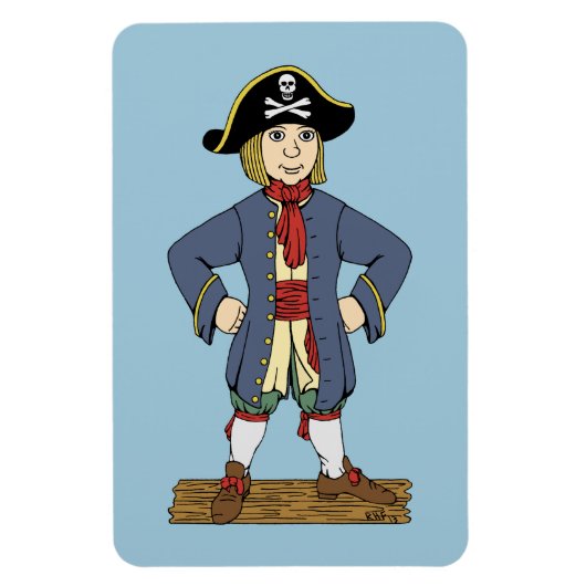 Niedlich Pirate Lad Magnet (Vertikal)