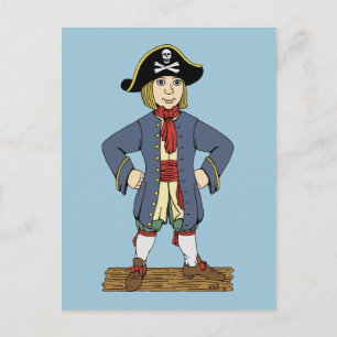 Niedlich Pirate Lad Postkarte