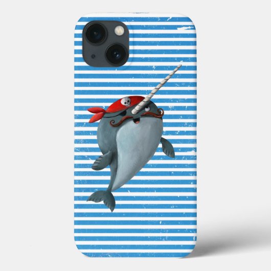 Niedlich Pirate Narwhal Case-Mate iPhone Hülle (Rückseite)