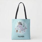 Niedlich Pirate Narwhal Tasche (Vorderseite)