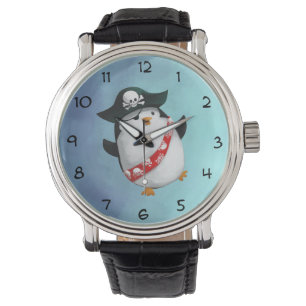 Niedlich Pirate Penguin Armbanduhr