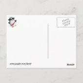 Niedlich Pirate Penguin Postkarte (Rückseite)