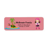 Niedlich Pirate * wählen Sie die Hintergrundfarbe (Vorne)