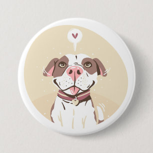 Niedlich Pit Bull Button