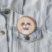 Niedlich Pit Bull Button (Beispiel)