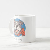 Niedlich Pit Bull Kaffeetasse (Vorderseite Links)