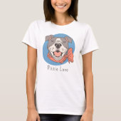 Niedlich Pit Bull T-Shirt (Vorderseite)